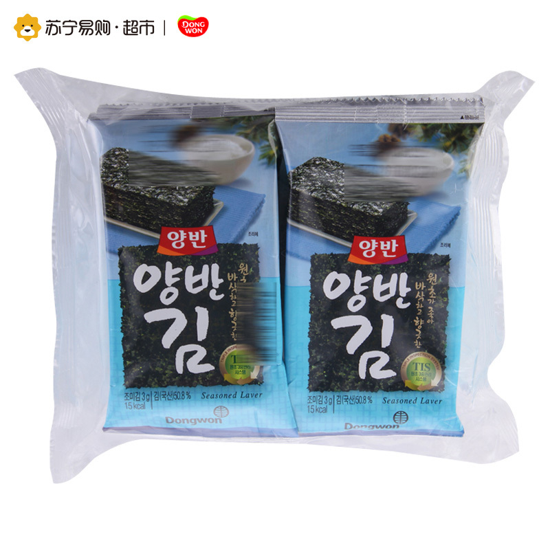 东远原味海苔24g 进口休闲零食 韩国进口海苔 优质海苔制作 美味有营养 宝宝喜爱的零食