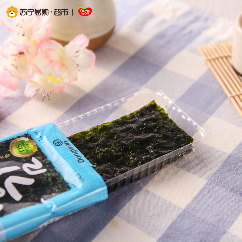 东远原味海苔24g 进口休闲零食 韩国进口海苔 优质海苔制作 美味有营养 宝宝喜爱的零食