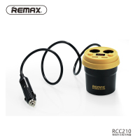 REMAX 咖啡杯车载充电器 CR-2XP 车充 2USB 黑黄/Black+Yellow