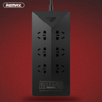REMAX 外星人系列 RU-S4 六插口 五USB 充电插线板(中规)黑色/Black