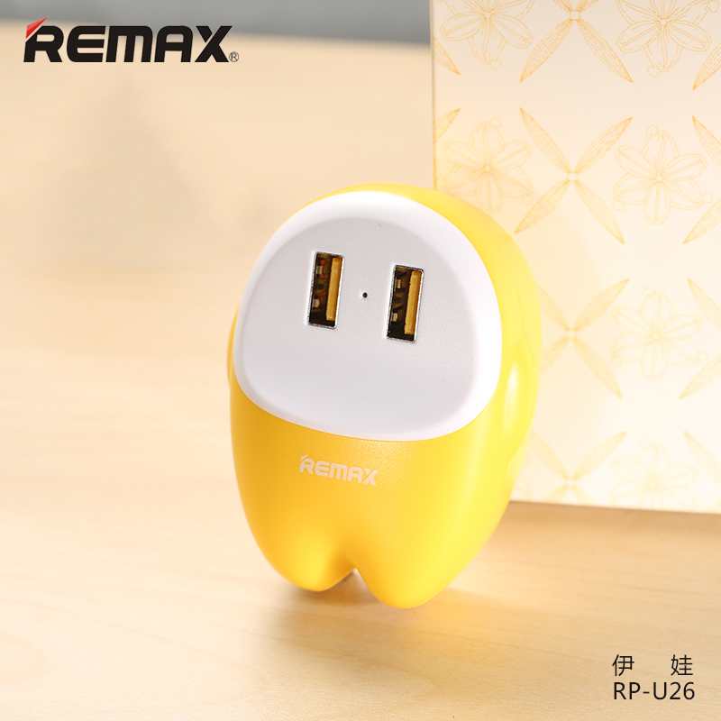 REMAX 伊娃 RP-U26 电源适配器 (蓝色)