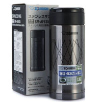 象印(ZO JIRUSHI)进口不锈钢真空保温保冷杯男女茶水杯子350ml SM-AFE35-BF通透黑色