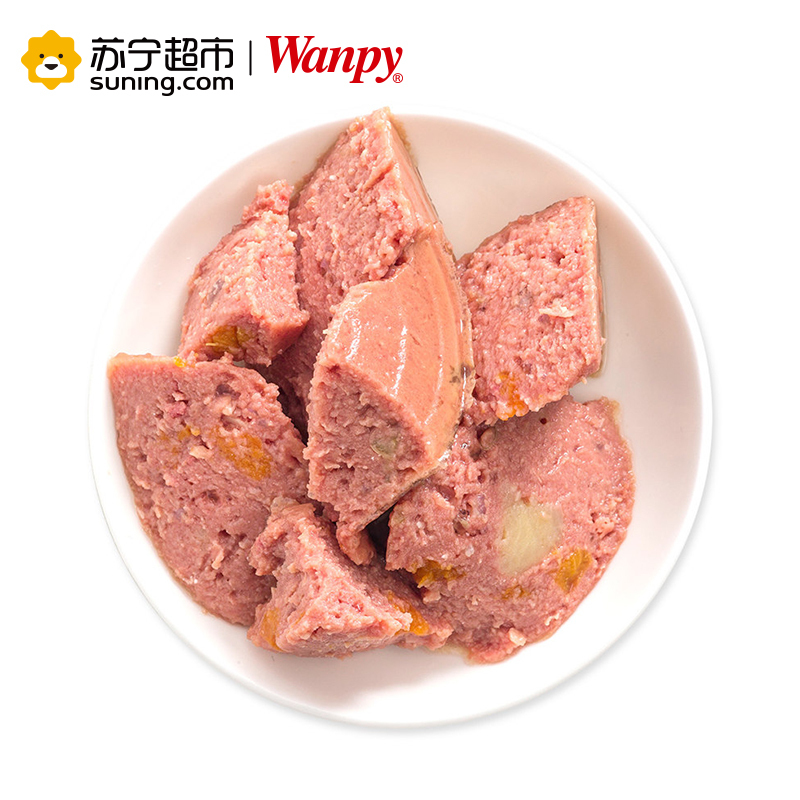 【苏宁超市】顽皮Wanpy 宠物 犬用鸡肉+蔬菜罐头375g 狗湿粮泰迪金毛宠物挑嘴