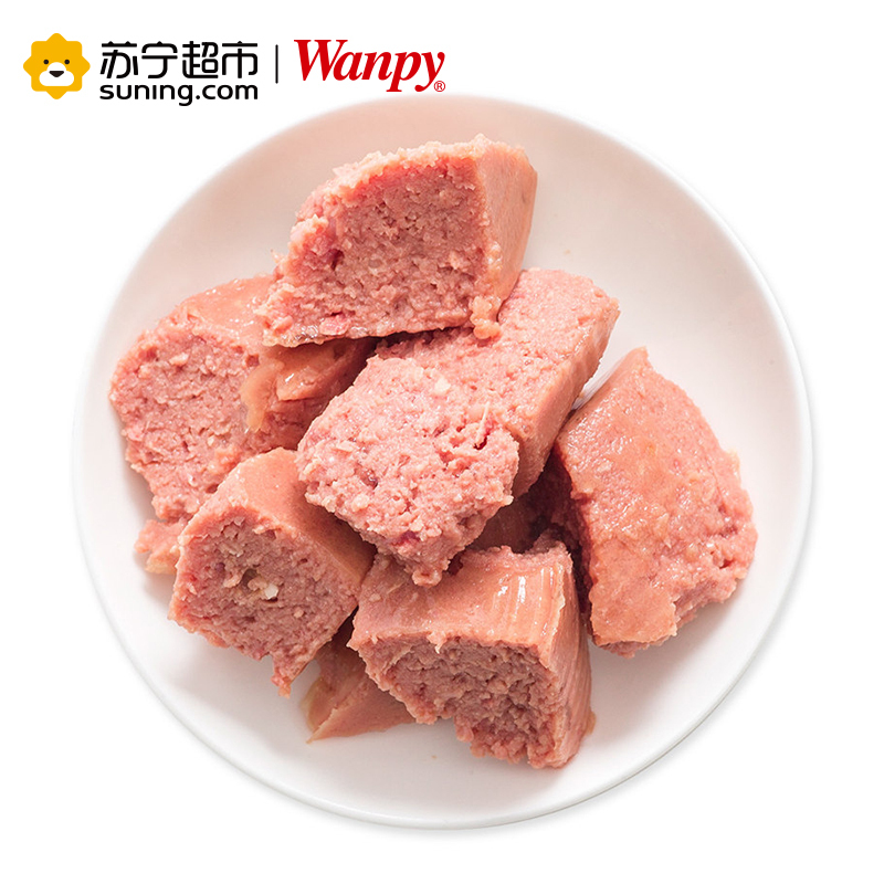 【苏宁超市】顽皮Wanpy 宠物 犬用牛肉罐头375g 狗湿粮泰迪金毛宠物挑嘴