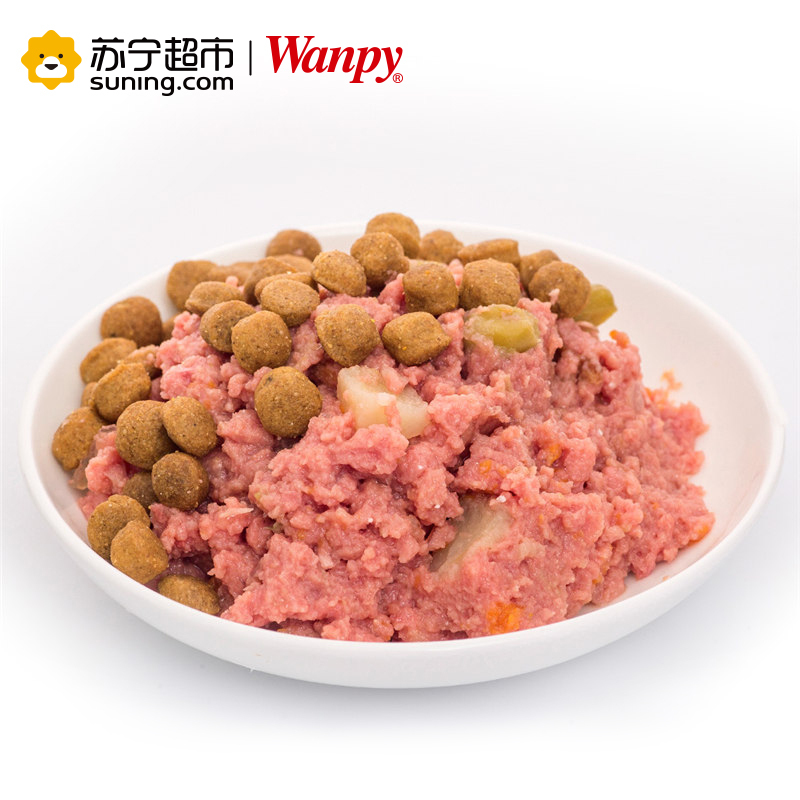 [苏宁超市]顽皮Wanpy 宠物 犬用牛肉+蔬菜罐头375g 狗湿粮泰迪金毛宠物挑嘴