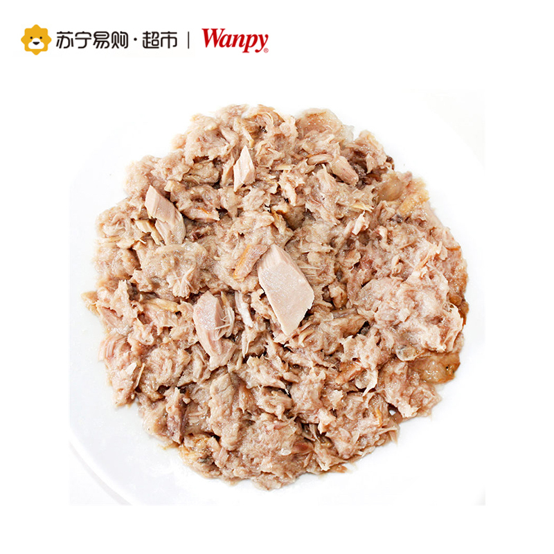 [苏宁超市]顽皮(Wanpy)猫罐头 宠物食品罐头猫粮猫湿粮猫罐头 白身鲔鱼猫罐头85g*5 猫粮零食