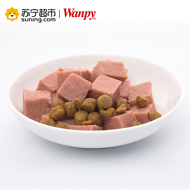 [苏宁超市]顽皮Wanpy宠物 猫用-鸡肉慕斯罐头95g 成猫幼猫鲜湿粮零食