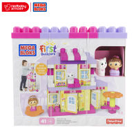 【苏宁红孩子】费雪美高益智拼插积木宝宝玩具大颗粒积木温馨别墅套装CNG26