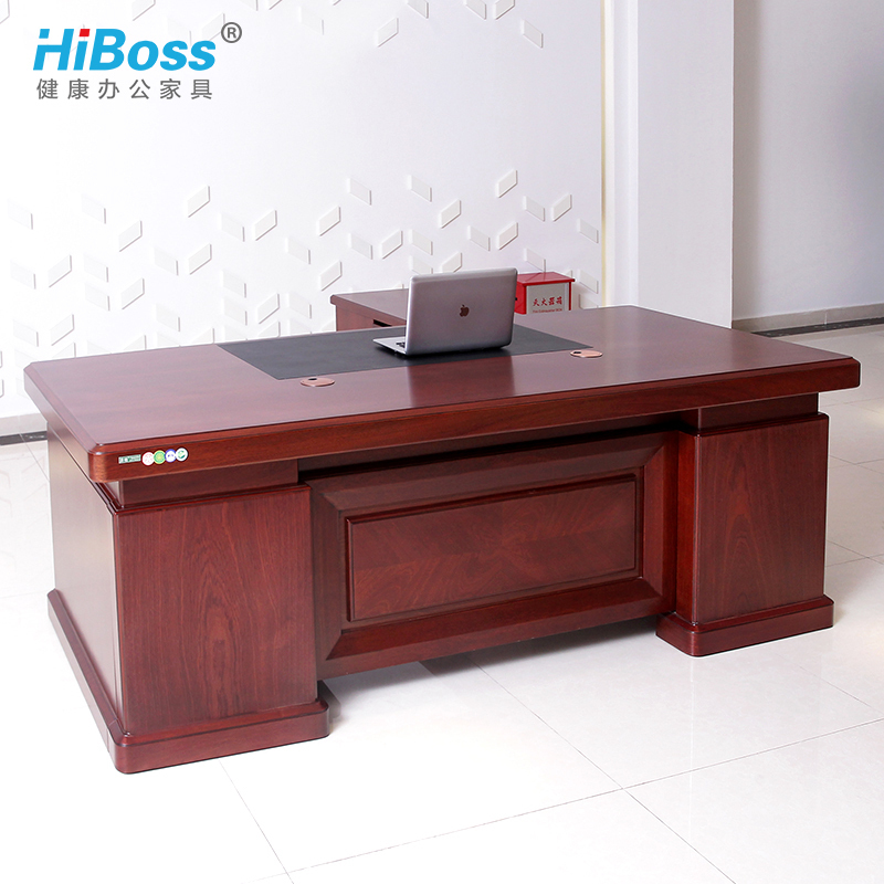 HiBoss 办公家具油漆桌单人办公桌经理大老板桌主管大班台桌