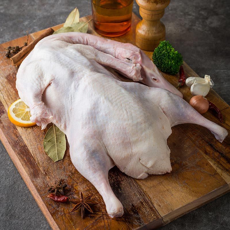 [苏鲜生]华英精选整鸭1.4kg+苏北散养老母鸡950g图片