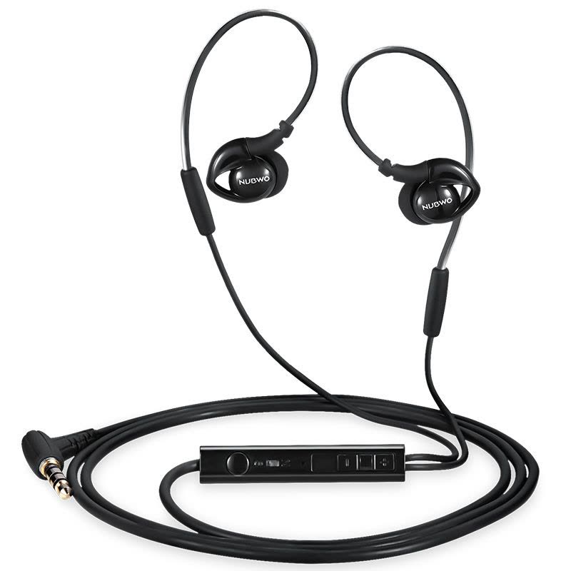 狼博旺NY-51入耳式耳机 运动跑步音乐耳机带麦 手机电脑通用耳塞 重低音线控游戏耳麦 (黑色)图片