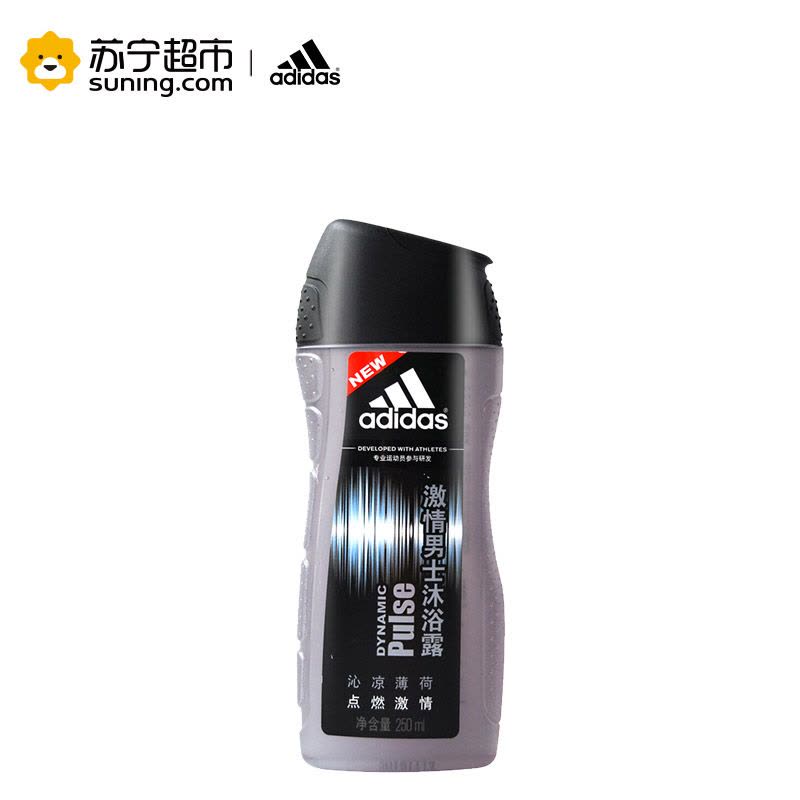 阿迪达斯(adidas)男士控油劲爽去屑洗发露400ml+男士激情沐浴露250ml图片