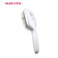 月立(yueli)震动按摩负离子护发造型梳离子梳HIC-202W 银白