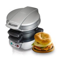 美国·汉美驰(Hamilton Beach)25475-CN 早餐机 汉堡包机(银色)多功能家用三明治机