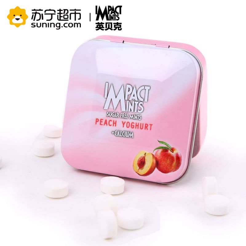 英贝克水蜜桃酸奶味压片糖 15g/盒图片