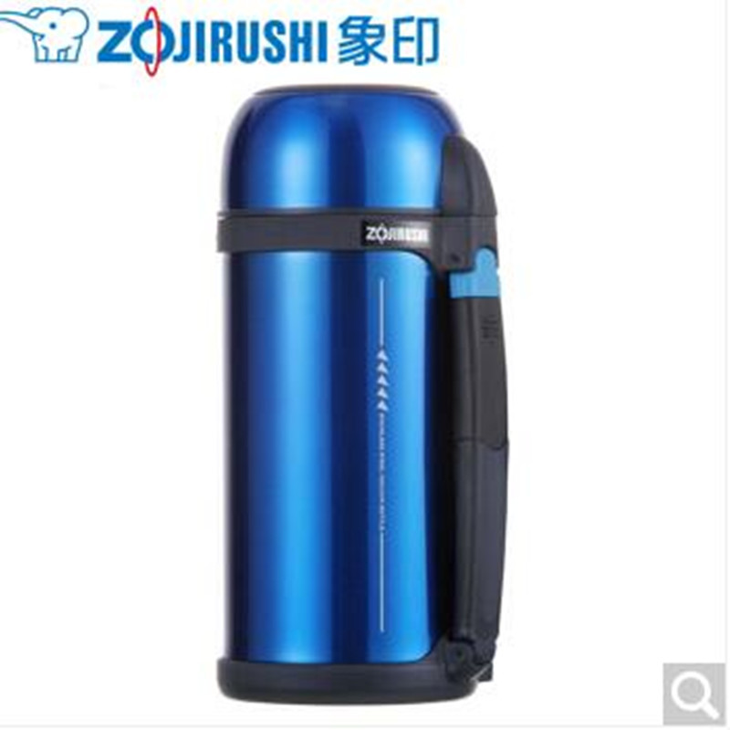 象印(ZO JIRUSHI) SF-CC15 日本象印真空保冷保温杯 不锈钢真空保温壶 户外运动 旅行壶 1.5L蓝色
