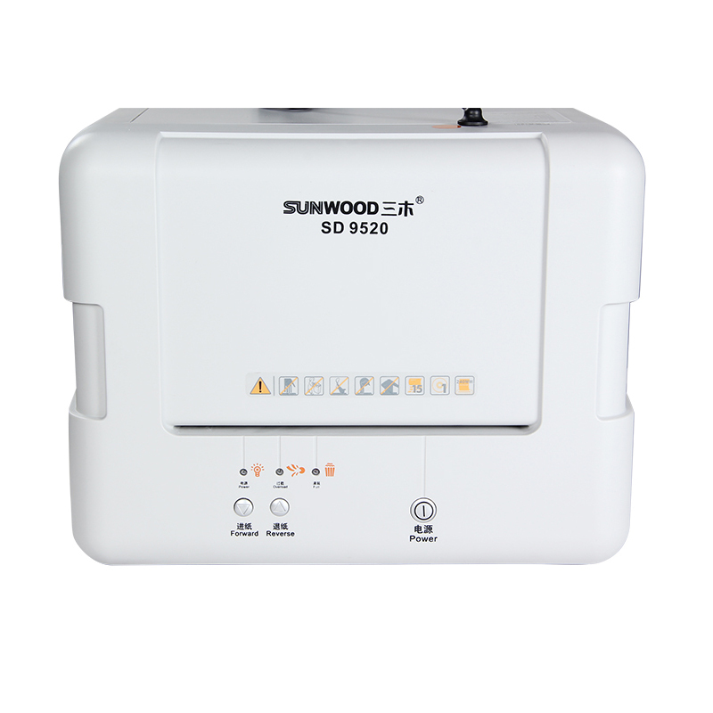 三木(SUNWOOD)SD9520碎纸机 碎15张纸 大功率碎纸机5级保密 电动办公 2*10mm粒状