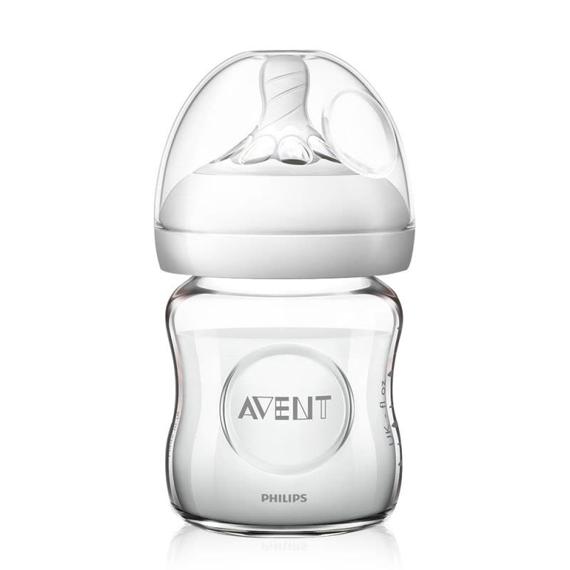 飞利浦 AVENT 新安怡宽口径自然系列玻璃奶瓶N生儿套装(120ml+240ml奶瓶)SCD291/04 法国原装进口图片