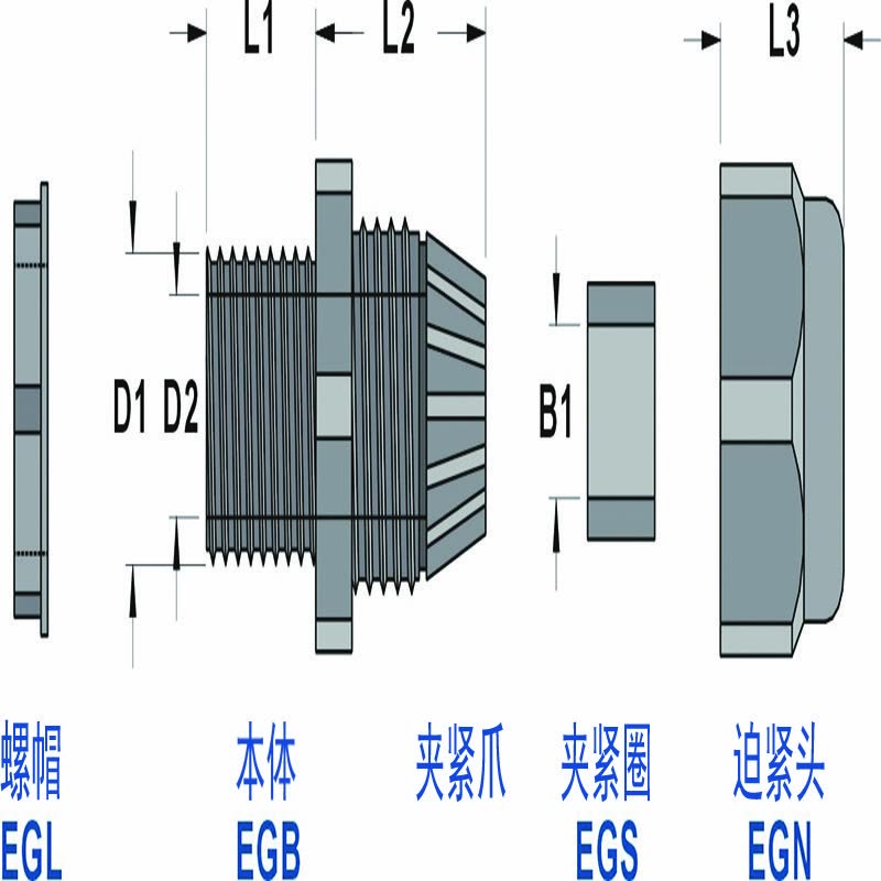 凯士士 固定头,尼龙66黑,50个/包,EG-9 EG-9图片