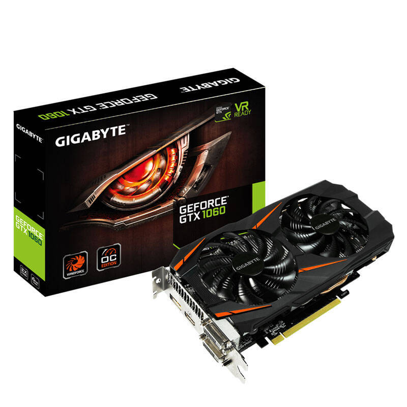 技嘉(Gigabyte) GTX1060 WF2OC 3G 风魔版游戏显卡(1556/1797MHzS85 )