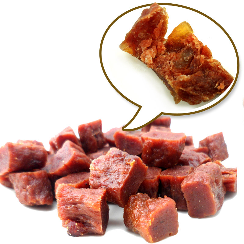 路斯luscious 宠物狗狗零食 泰迪比熊幼犬 原味牛肉粒180g