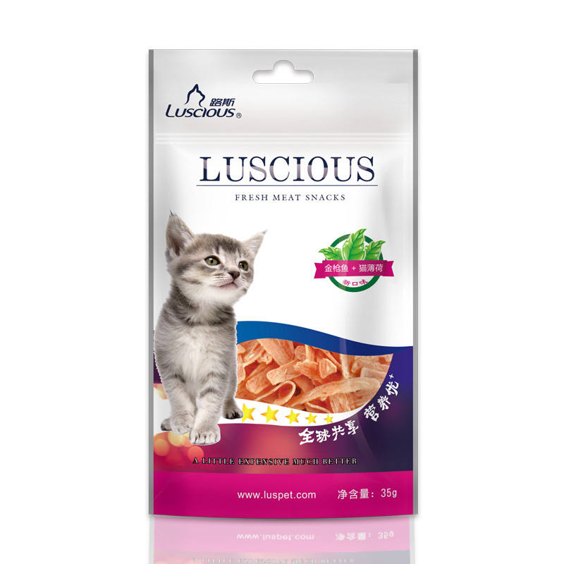 路斯宠物猫零食金枪鱼猫薄荷35g*12袋