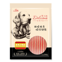路斯宠物狗狗零食亮毛三明治200g