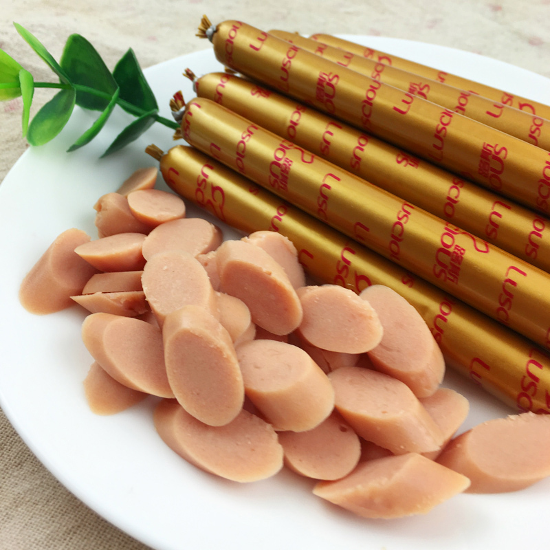路斯宠物狗零食手工坊牛肉火腿肠400g