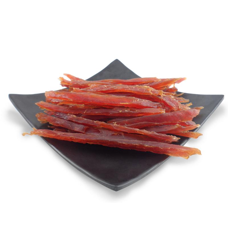 路斯luscious 宠物狗狗零食 手工坊 磨牙补钙 泰迪幼犬 鸭小胸肉丝200g