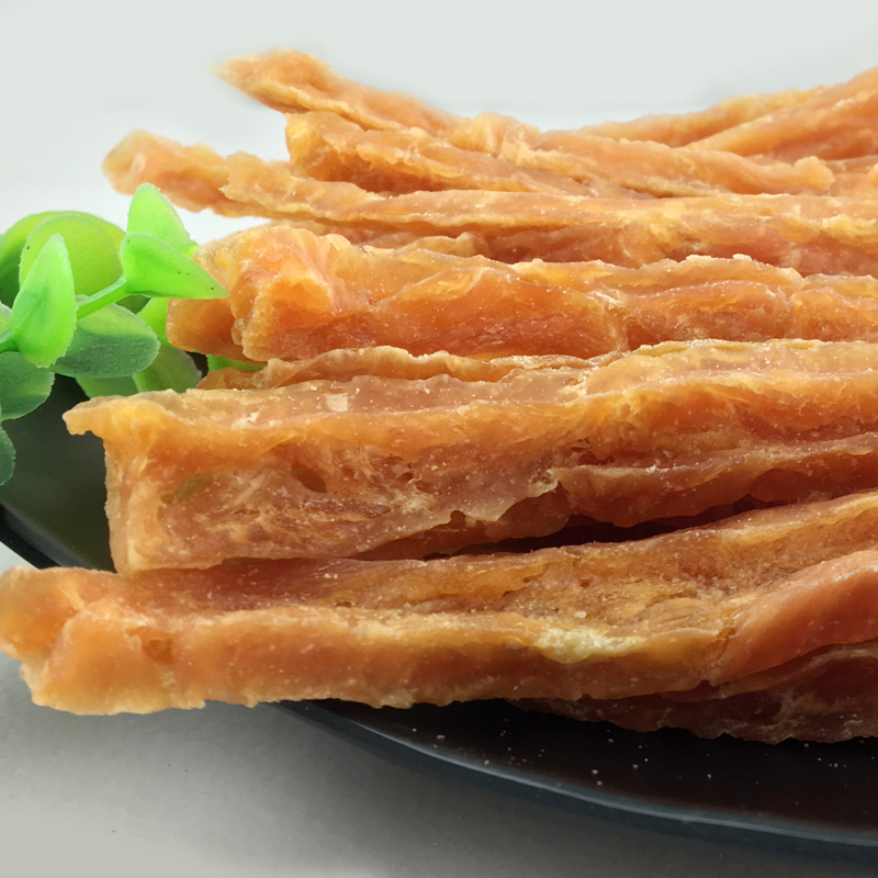 路斯宠物狗零食手工坊鸡肉硬丝200g