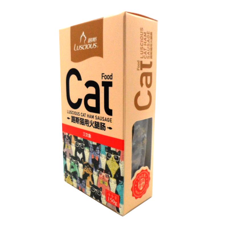 路斯宠物猫零食猫火腿肠三文鱼150g