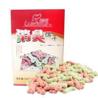 路斯宠物狗零食盒装消臭饼干200g