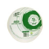 清风珍宝大盘纸卷纸(三卷塑封装)2层平纹220米 12卷整箱