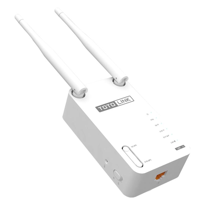 TOTOLINK EX传输标准750Mbps WIFI信号增强放大器 支持WPS 双频无线中继器/光纤收发器