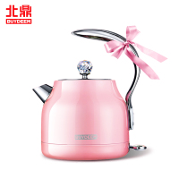 北鼎(buydeem) K206炫彩全304不锈钢电水壶1.2L 银星海棠粉 进口温控器 专属礼盒装 304不锈钢
