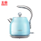 北鼎(buydeem) K206炫彩全304不锈钢电水壶1.2L进口温控器 皎月风信蓝 专属礼盒装