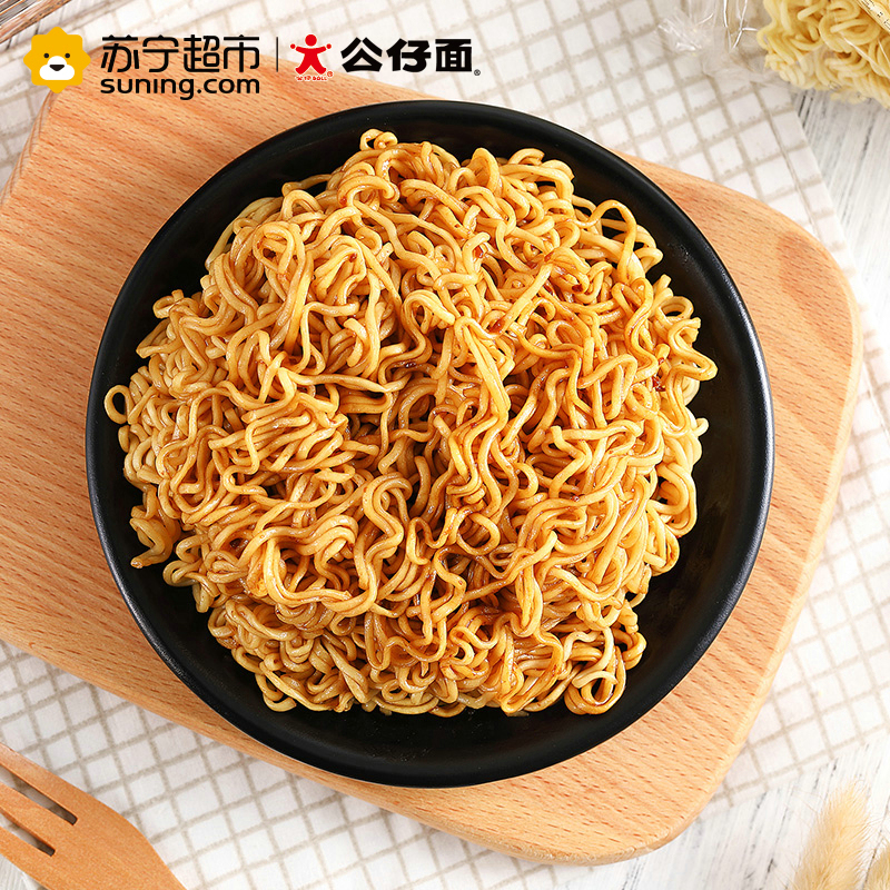 公仔炒面王(浓香炸酱味)104g*12盒(整箱)方便面