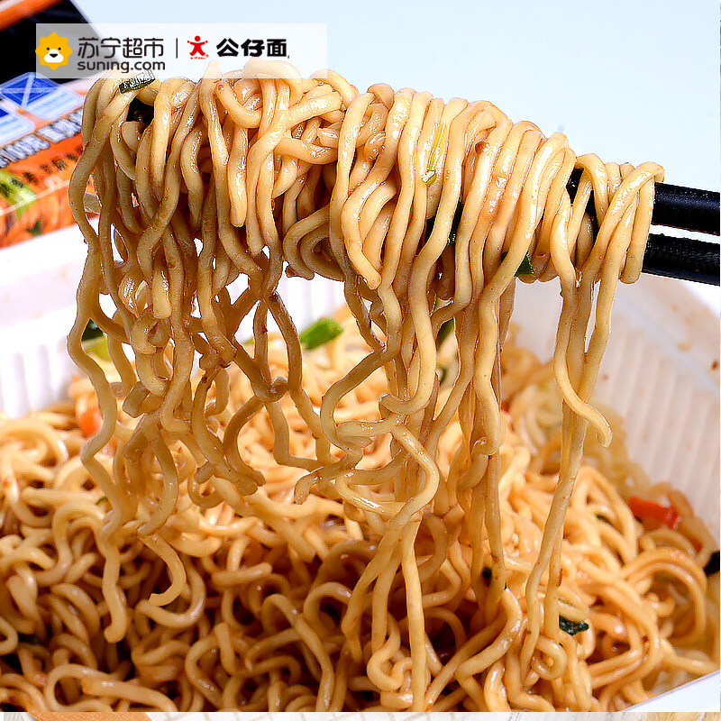 公仔炒面四包实惠装(特式香辣酱味)109g*4袋