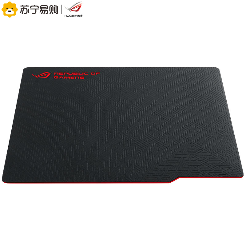 华硕(ASUS)玩家国度(ROG)黑色游戏鼠标垫 (硅胶) WHETSTONE 魔毯