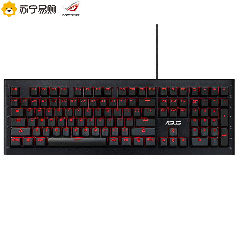 玩家国度(ROG)有线键盘 GK1100 (Cherry RGB 青轴)黑色