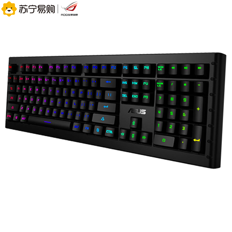 玩家国度(ROG)有线键盘 GK1100 (Cherry RGB 青轴)黑色