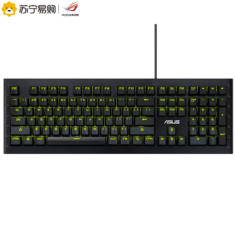 玩家国度(ROG)有线键盘 GK1100 (Cherry RGB 青轴)黑色