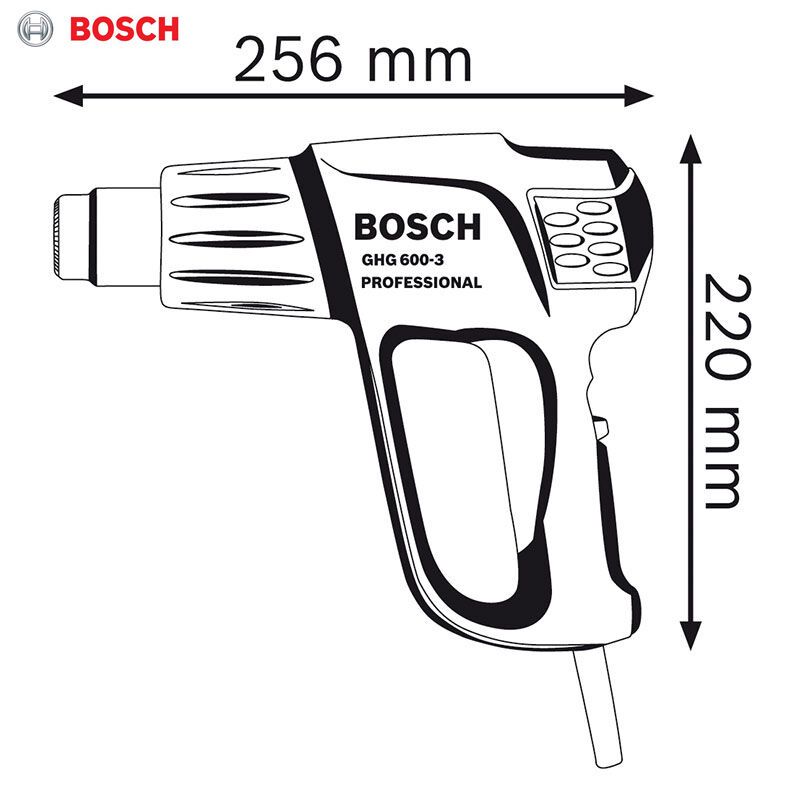 [苏宁自营]博世(BOSCH) GHG 600-3 热风枪/风枪/塑料焊枪/汽车贴膜烤枪
