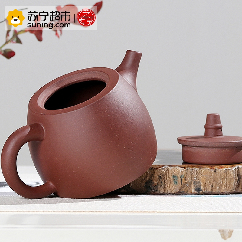 艺宏堂茶具紫砂壶 艺宏堂(刻字汉峰壶）手工制作 宜兴紫砂壶