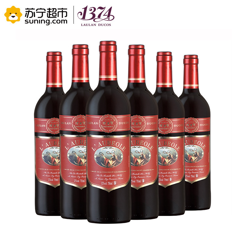 乐朗1374 荣耀干红葡萄酒750ml×6