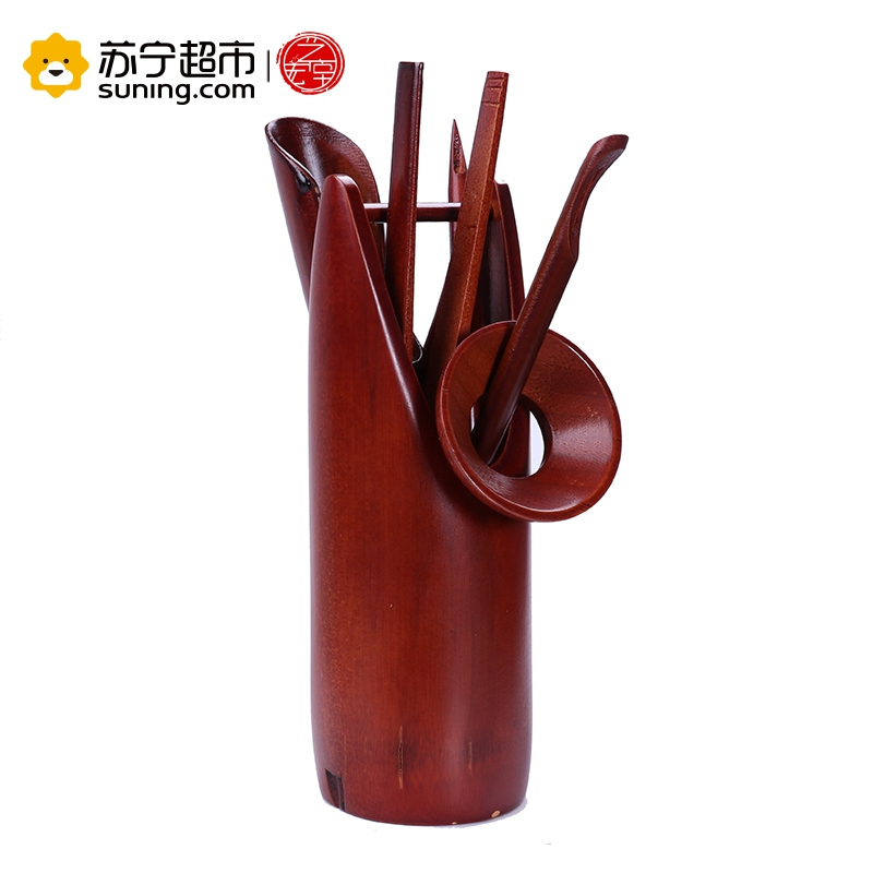 艺宏堂茶具茶道六君子 艺宏堂竹制茶道六君子配件功夫茶具竹水桶茶道六君子