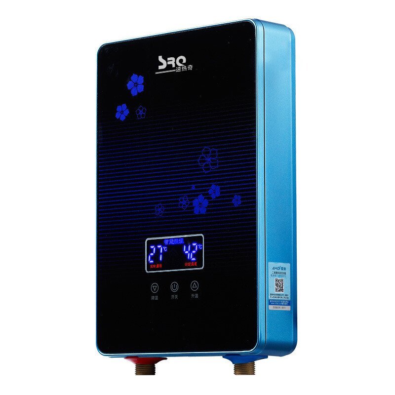 速热奇(SRQ)SRQ-9011即热式水器 蓝色8000W 快速即热式电热水器 智能恒温 快热式电热水器