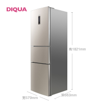 帝度(DIQUA)BCD-262WTEA 262升 风冷三门冰箱 (玫瑰金)