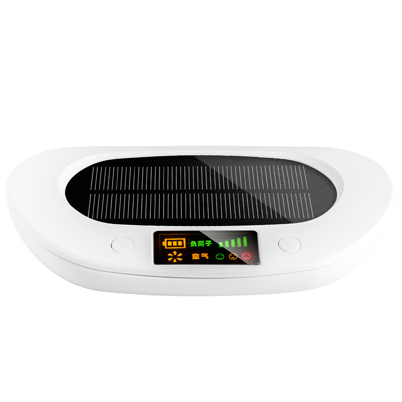 百事泰车载空气净化器 太阳能负离子净化器BTCP01白色