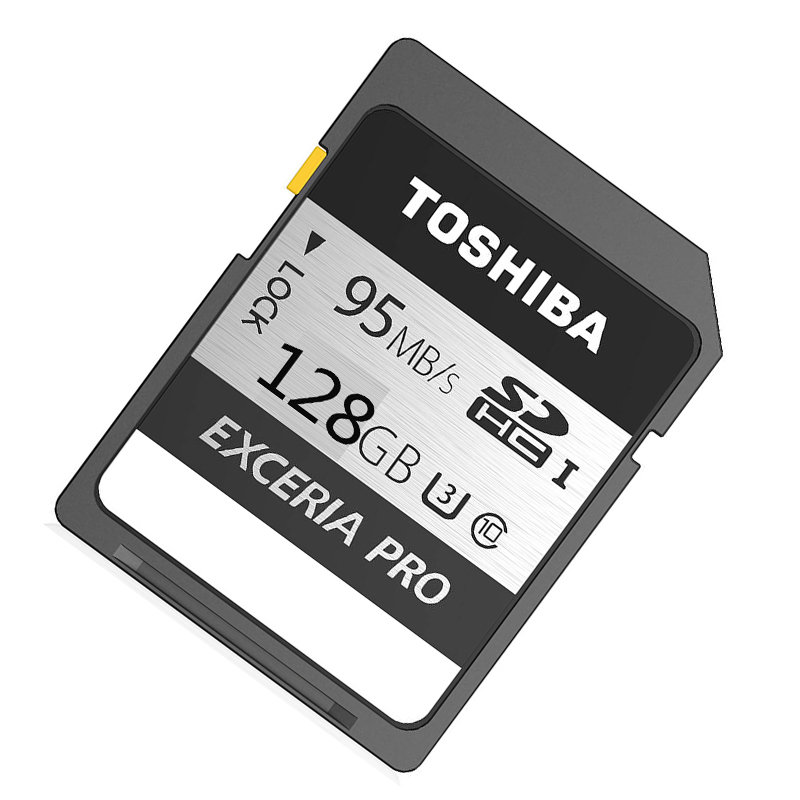 [赠读卡器]东芝(TOSHIBA)SD卡 128GB 读95MB/s写75MB/s相机存储卡